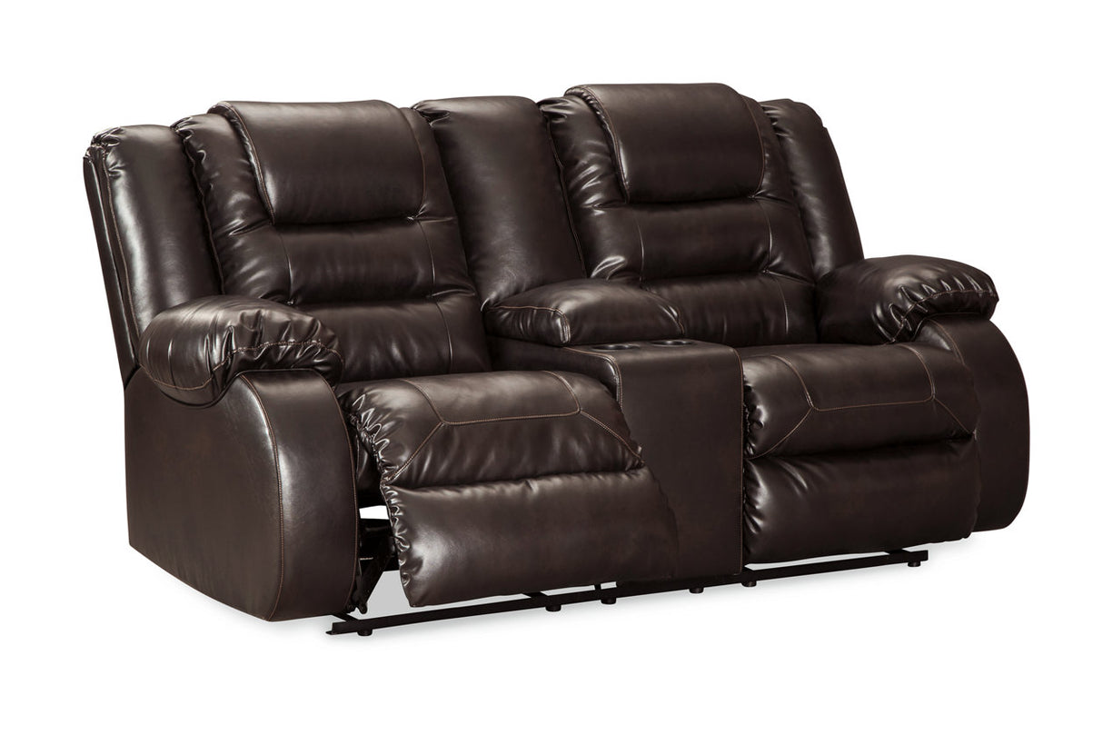 Vacherie Reclining Loveseat With Console - (7930794)
