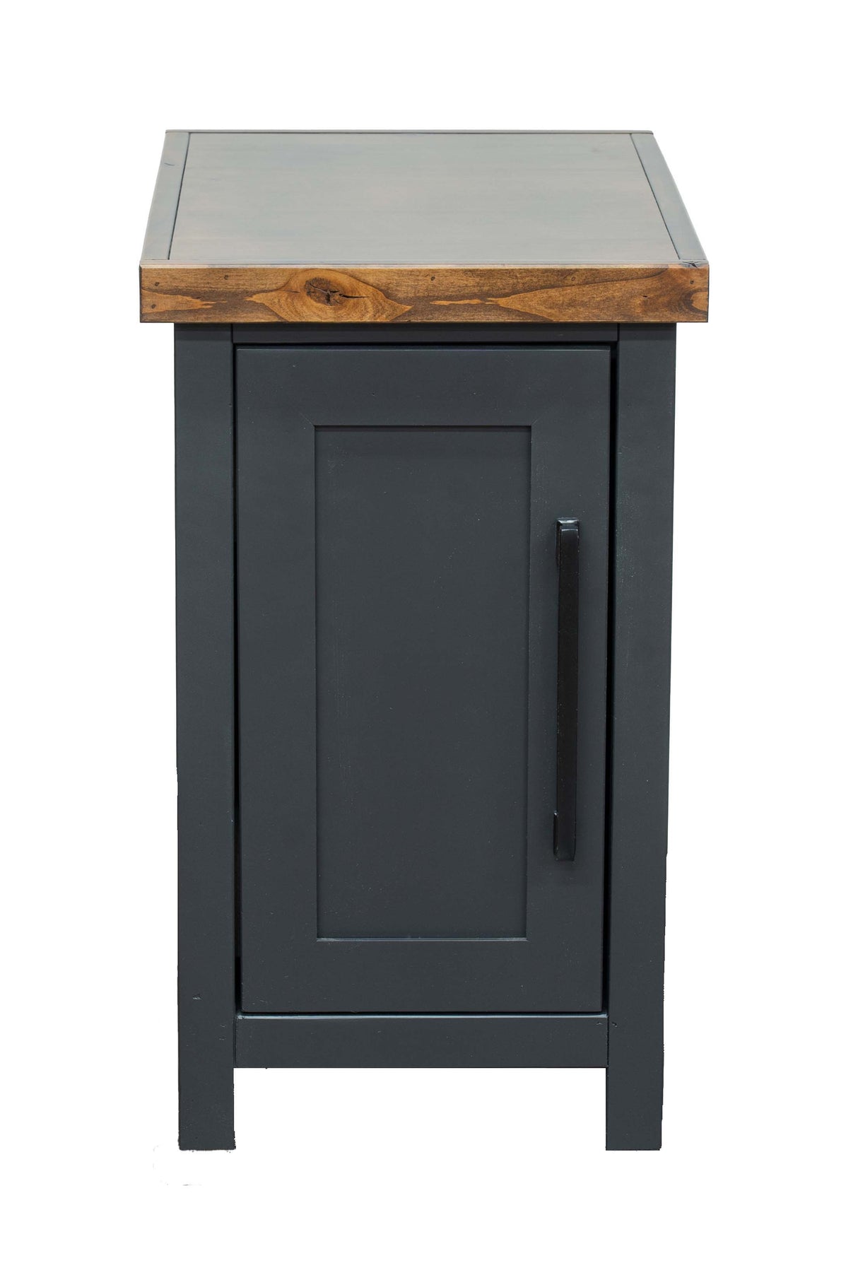 Essex - Chairside Table - Black, Whiskey