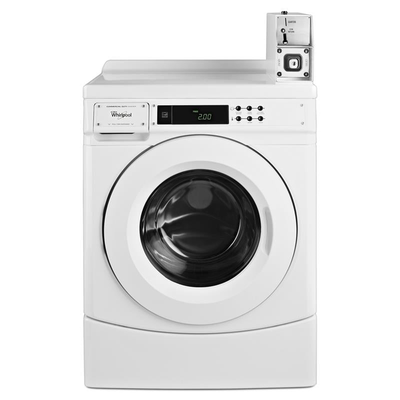 27" Commercial High-Efficiency Energy Star-Qualified Front-Load Washer Featuring Factory-Installed Coin Drop with Coin Box - (CHW9150GW)