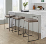 Fuji - Stackable Counter Stool - White Base (Set of 2)