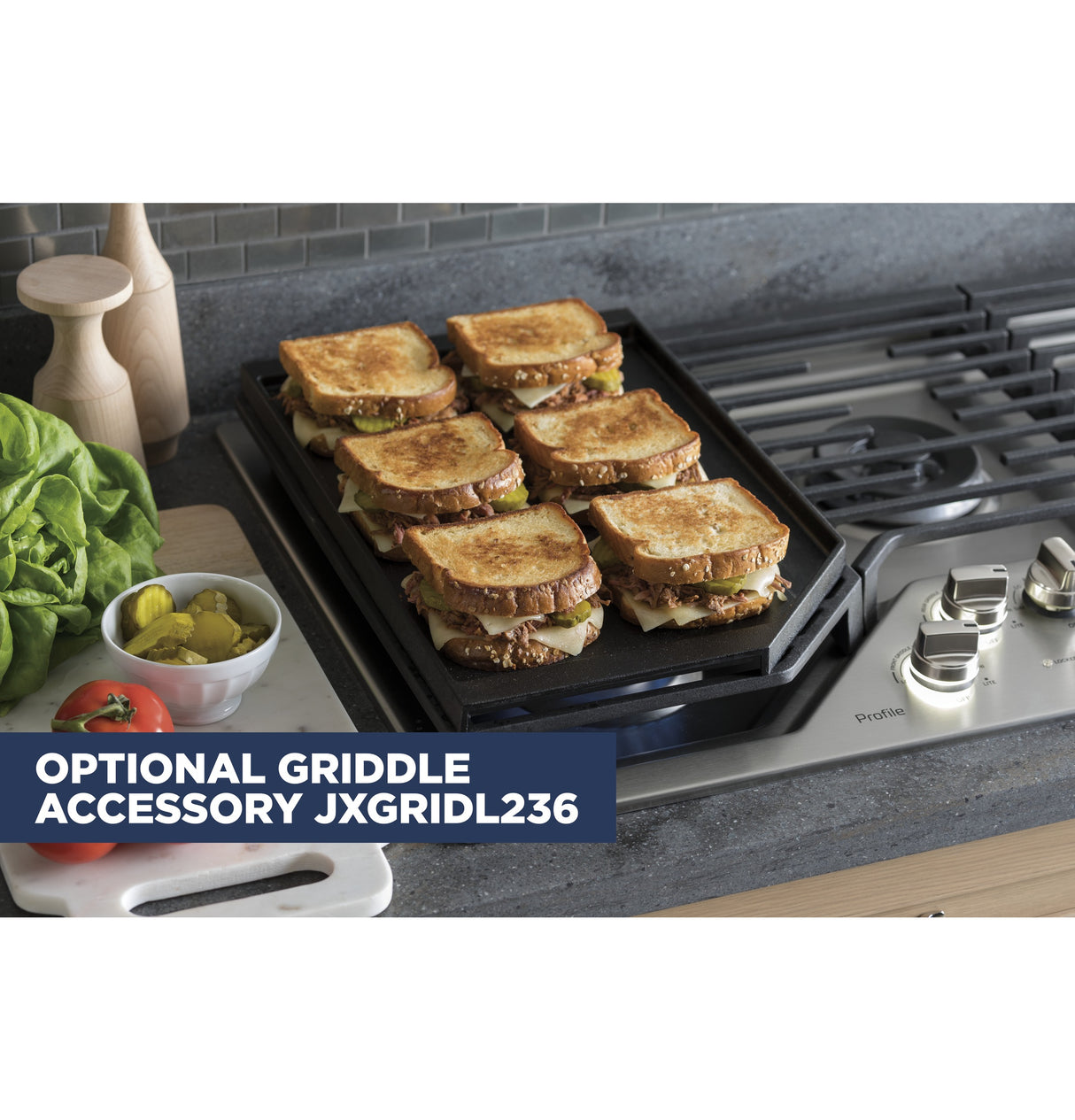 Optional 36" Cast Iron Griddle - (JXGRIDL236)