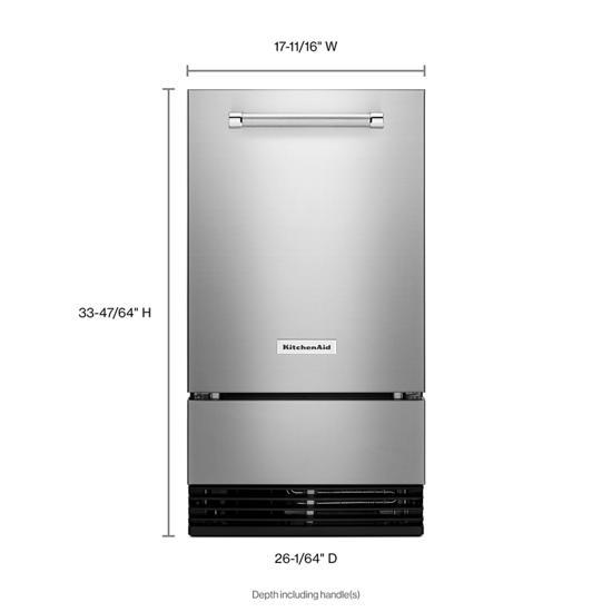 KitchenAid 18'' Automatic Ice Maker With PrintShield Finish