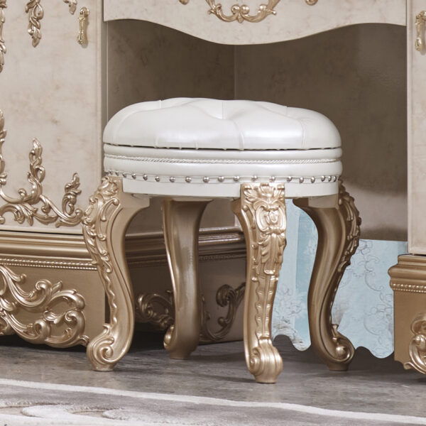 HD-9102 - Stool - Champagne With Ivory Marbling