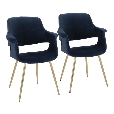 Vintage Flair - Chair (Set of 2) - Gold Legs