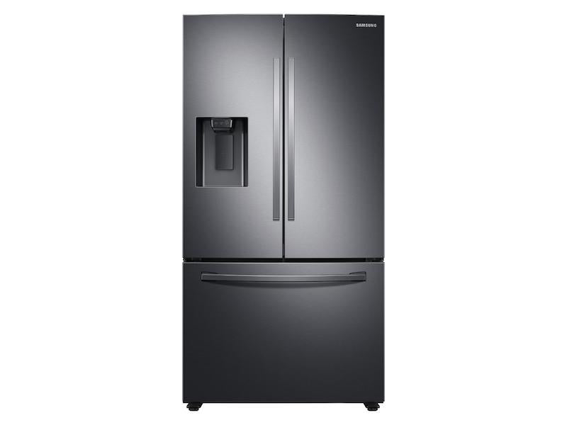 27 cu. ft. Large Capacity 3-Door French Door Refrigerator with External Water & Ice Dispenser in Black Stainless Steel - (RF27T5201SG)