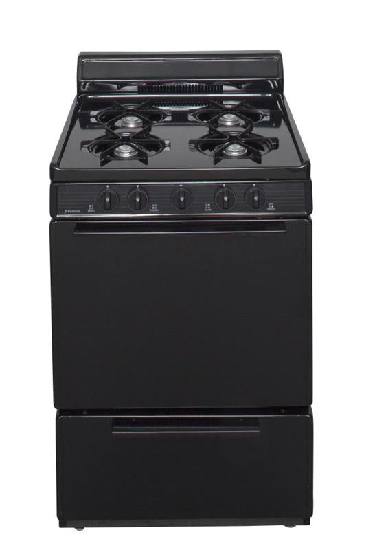 24 in. Freestanding Gas Range in Black - (SCK100BP)