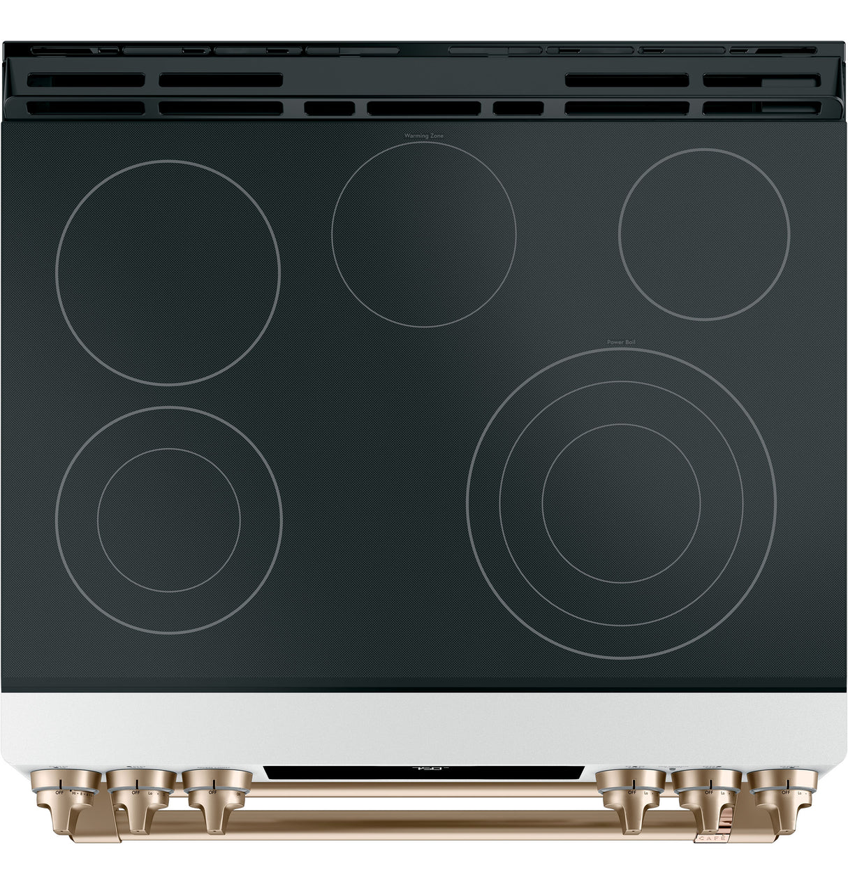 Caf(eback)(TM) 30" Smart Slide-In, Front-Control, Radiant and Convection Double-Oven Range - (CES750P4MW2)