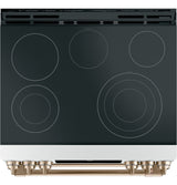 Caf(eback)(TM) 30" Smart Slide-In, Front-Control, Radiant and Convection Double-Oven Range - (CES750P4MW2)