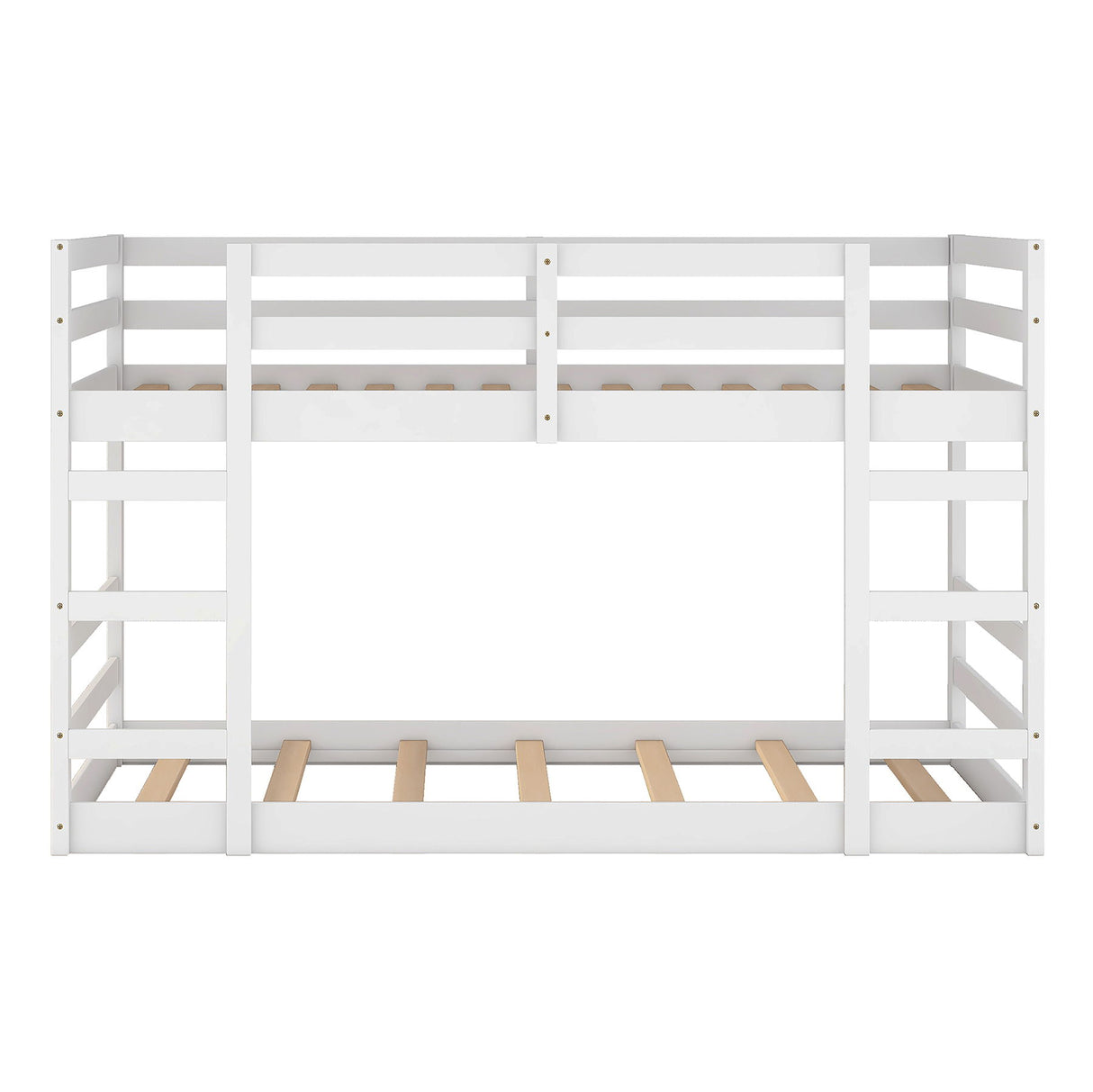 Twin Over Twin Bunk Bed With Ladder