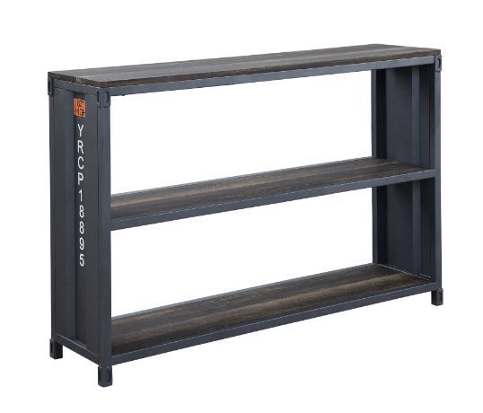 Cargo - Bookshelf - Weathered Oak & Gunmetal Finish