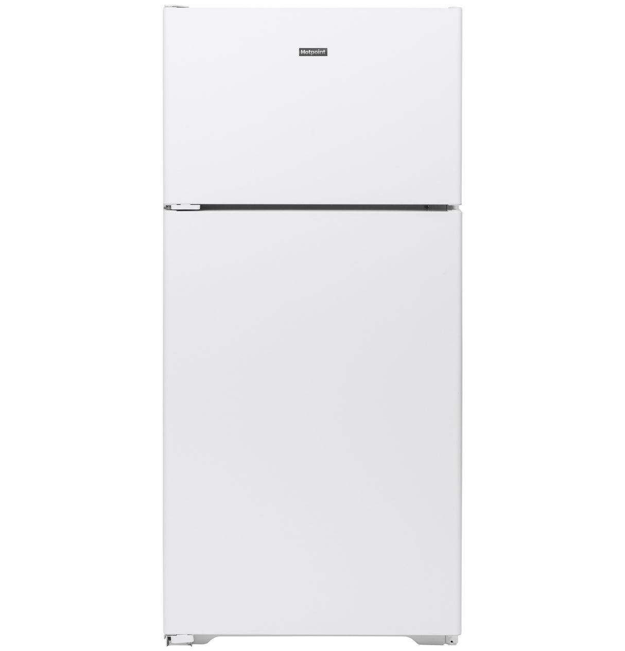 Hotpoint(R) 15.6 Cu. Ft. Recessed Handle Top-Freezer Refrigerator - (HPS16BTNLWW)