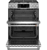 Caf(eback)(TM) 30" Smart Slide-In, Front-Control, Dual-Fuel, Double-Oven Range with Convection - (C2S950P2MS1)