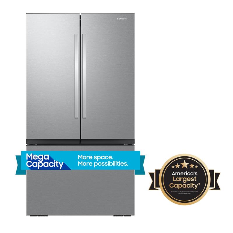 32 cu. ft. Mega Capacity 3-Door French Door Refrigerator with Dual Auto Ice Maker in Stainless Steel - (RF32CG5100SRAA)