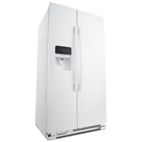 36" Side-By-Side Refrigerator With Dual Pad External Ice And Water Dispenser - White