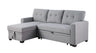 Upholstered Pull Out Sectional Sofa With Chaise