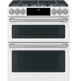 Caf(eback)(TM) 30" Smart Slide-In, Front-Control, Dual-Fuel, Double-Oven Range with Convection - (C2S950P4MW2)