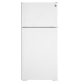 GE(R) ENERGY STAR(R) 16.6 Cu. Ft. Recessed Handle Top-Freezer Refrigerator - (GPE17CTNRWW)