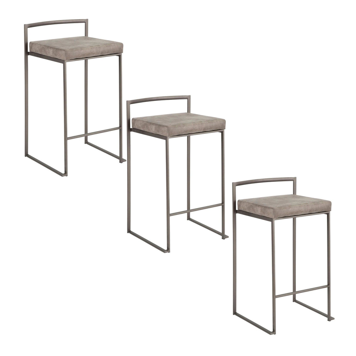 Fuji - Stackable Counter Stool Set