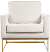 Noah - Accent Chair with Gold Legs