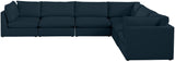 Mackenzie - Modular Sectional 6 Piece - Navy - Fabric