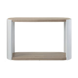 Zoma - High Gloss Sofa Table - Oak / White