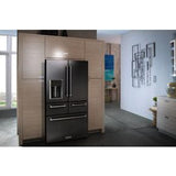 25.8 Cubic Feet 36" Multi-Door Freestanding Refrigerator With Platinum Interior Design And PrintShield Finish