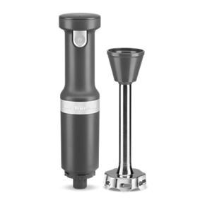 Cordless Variable Speed Hand Blender - Matte Charcoal Grey