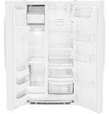 GE(R) ENERGY STAR(R) 25.3 Cu. Ft. Side-By-Side Refrigerator - (GSE25GGPWW)