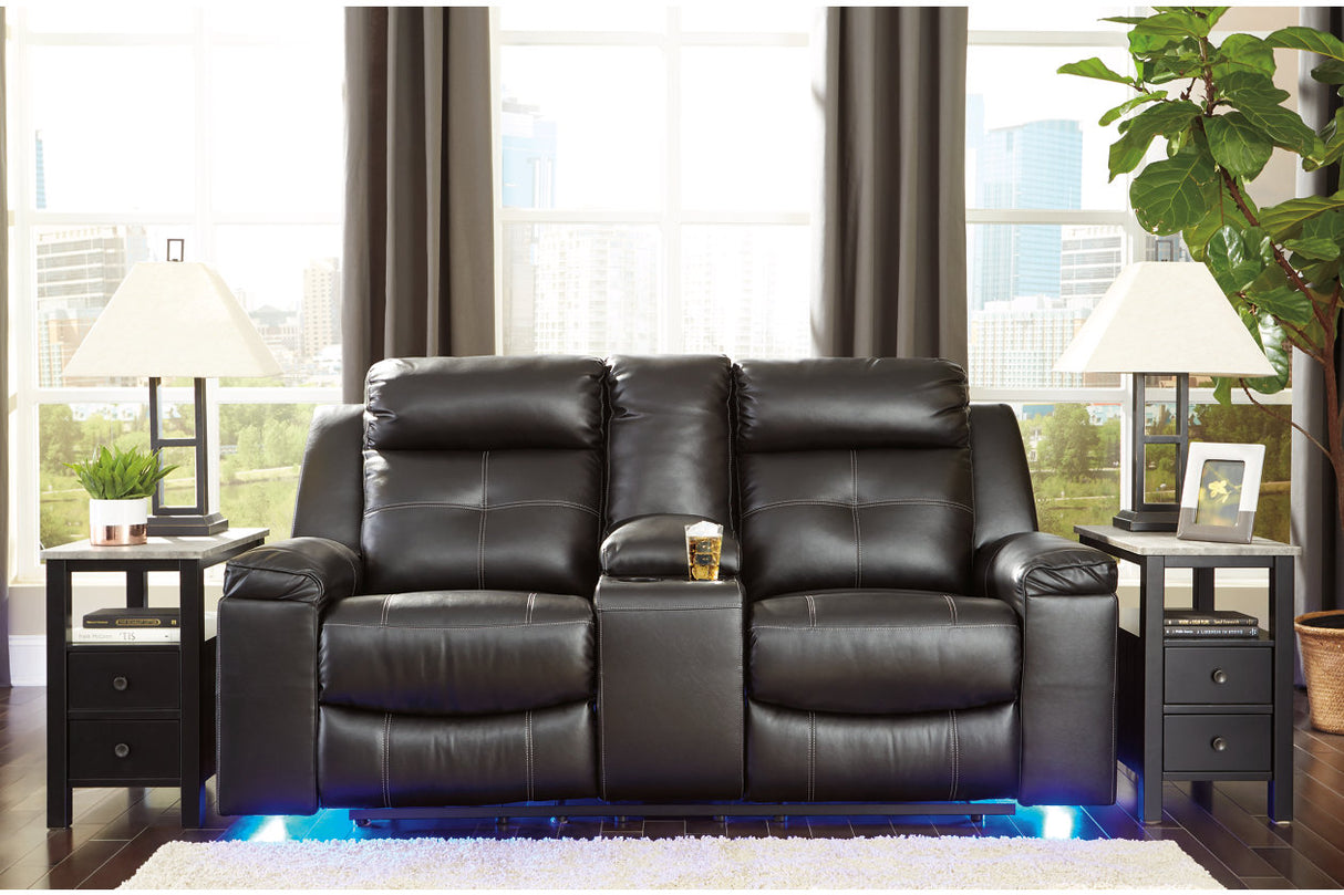 Kempten Reclining Loveseat With Console - (8210594)