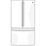 GE(R) ENERGY STAR(R) 23.1 Cu. Ft. Counter-Depth French-Door Refrigerator - (GWE23GENDS)