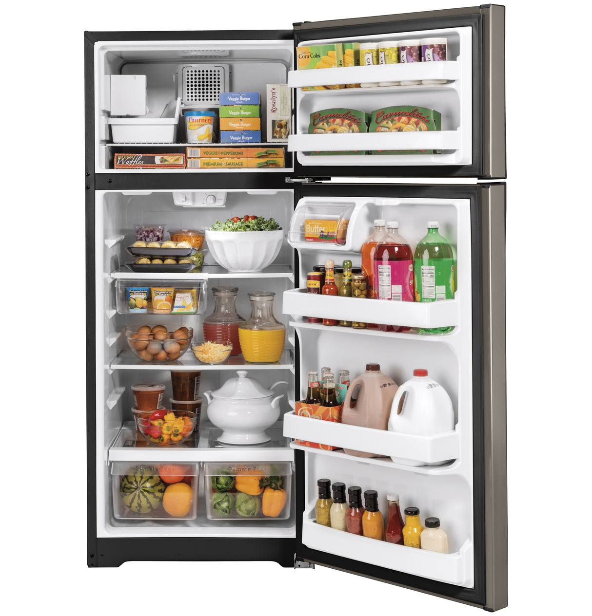 GE(R) ENERGY STAR(R) 17.5 Cu. Ft. Top-Freezer Refrigerator - (GIE18GCNRSA)