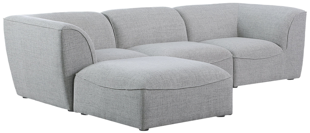 Miramar - Modular Sectional 4 Piece - Gray - Fabric