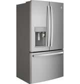 GE Profile(TM) Series ENERGY STAR(R) 27.7 Cu. Ft. Smart Fingerprint Resistant French-Door Refrigerator with Keurig(R) K-Cup(R) Brewing System - (PFE28PYNFS)