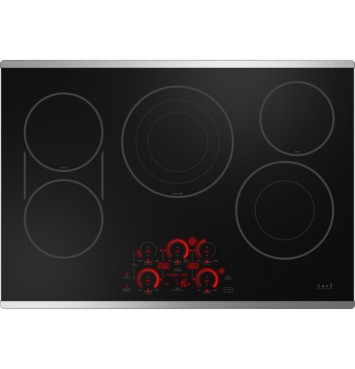 Caf(eback)(TM) 30" Touch-Control Electric Cooktop - (CEP90302TSS)