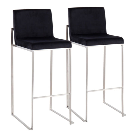 Fuji - High Back Upholstered Barstool Set