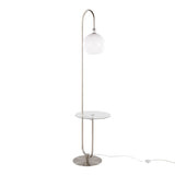 Trombone - 71" Floor Lamp With Table - Gray