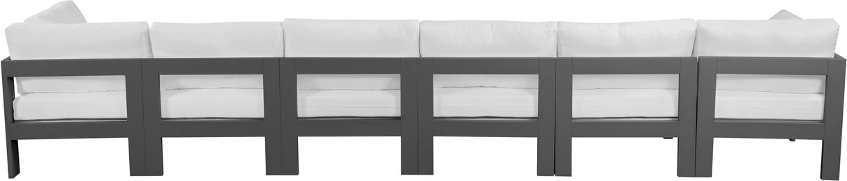 Nizuc - Outdoor Patio Modular Sofa With Frame - White