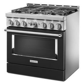 KitchenAid 36'' Smart Commercial-Style Gas Range With 6 Burners - Imperial Black