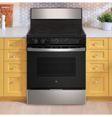 GE 30" Free-standing Electric Radiant Smooth Cooktop Range - (JB480STSS)