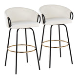 Claire - 30" Fixed-Height Barstool (Set of 2)