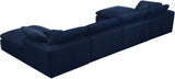 Cozy - Modular Sectional 6 Piece Cloud - Navy - Fabric