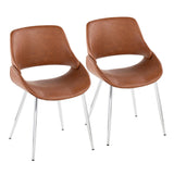 Fabrico - Chair (Set of 2) - Chrome Legs