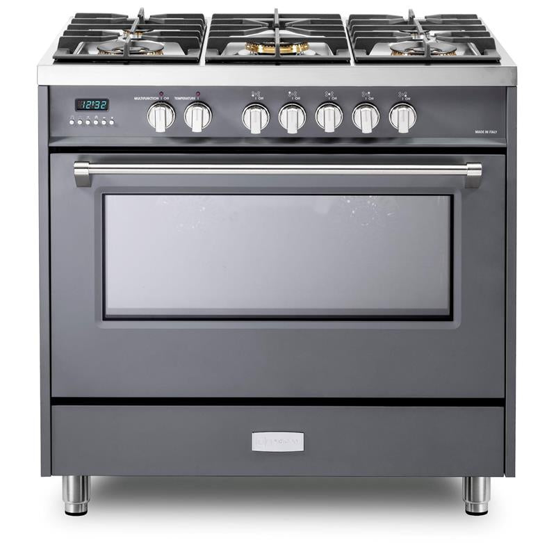 Designer 36" Dual Fuel Single Oven Range - Slate Gray - (VDFSGE365SG)