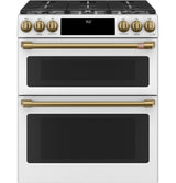 Caf(eback)(TM) 30" Smart Slide-In, Front-Control, Dual-Fuel, Double-Oven Range with Convection - (C2S950P4MW2)