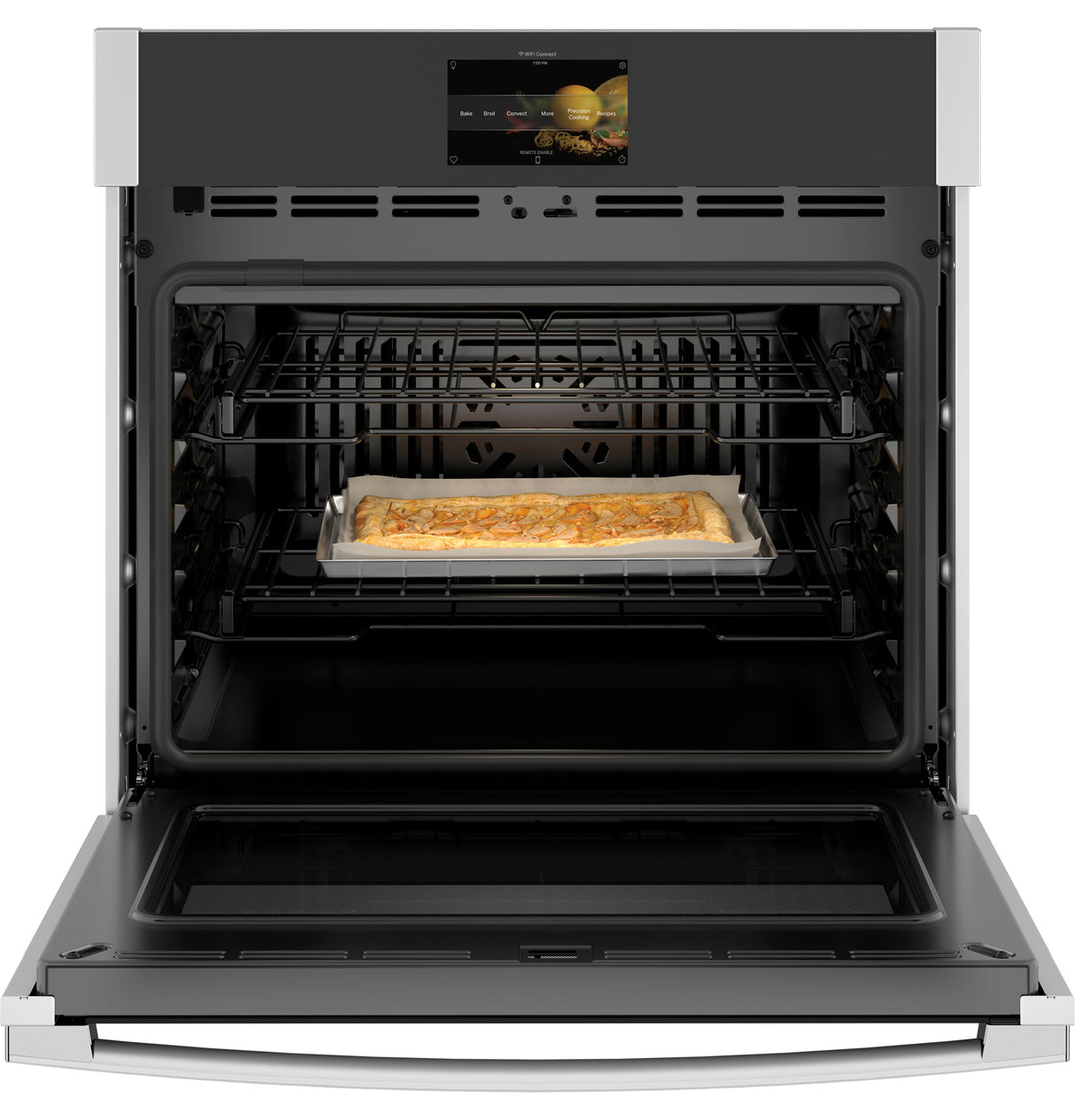 GE Profile(TM) 30" Smart Built-In Convection Single Wall Oven with In-Oven Camera and No Preheat Air Fry - (PTS9000SNSS)