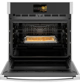 GE Profile(TM) 30" Smart Built-In Convection Single Wall Oven with In-Oven Camera and No Preheat Air Fry - (PTS9000SNSS)