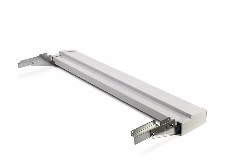 White Slide-In Range Adjustable Metal Backguard - (M903046-9011)