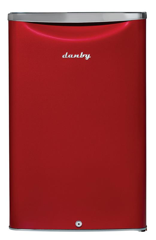 Danby 4.4 cu. ft. Retro Compact Fridge in Metallic Red - (DAR044A6LDB)