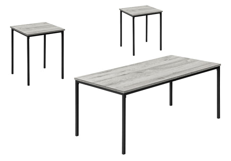 Table Set, Coffee, End, Contemporary, Modern (Set of 3)