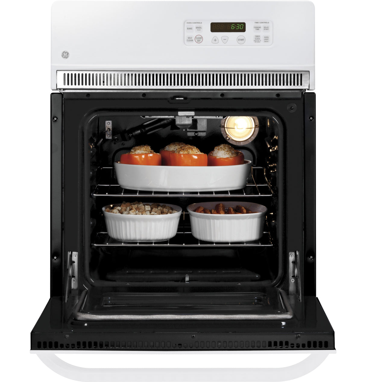 GE(R) 24" Electric Single Self-Cleaning Wall Oven - (JRP20WJWW)